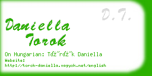 daniella torok business card